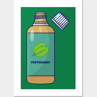 Peppermint Oil Posters and Art